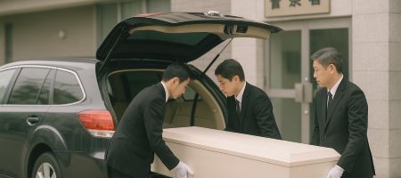 警察署からご遺体搬送